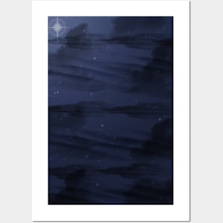 Dark Night Sky Posters and Art